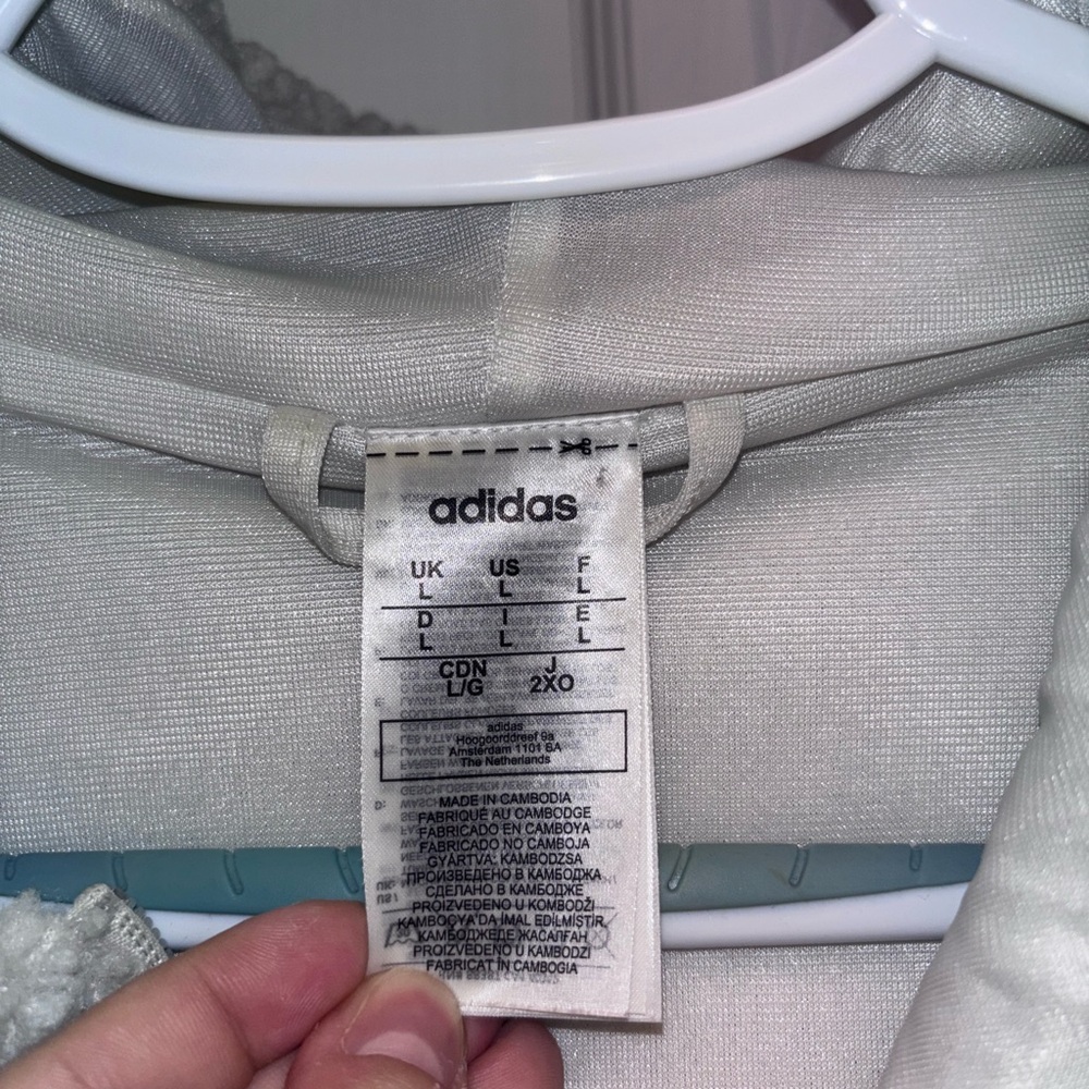 Adidas Sherpa Fleece Zip-Up Hoodie | Women’s L - Picture 7 of 10